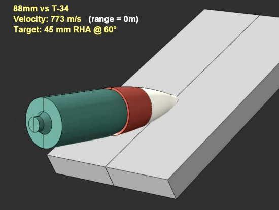Секрет снаряда танка "Тигр". Попадание в ВЛД танка Т-34 (2021)