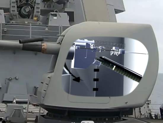 Живая анимация работы корабельной пушки Mk 45 в разрезе (2021)